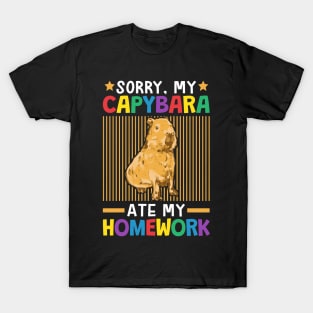 Sorry, My Capybara Ate My Homework T-Shirt